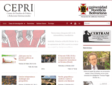 Tablet Screenshot of cepri.upb.edu.co