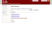 Tablet Screenshot of ilib.upb.edu.ph